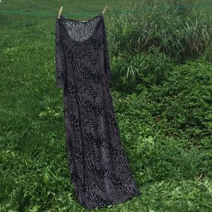 Leopard print maxi dress